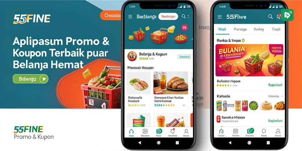 Antarmuka pengguna 55FIVE yang sederhana dan menarik.