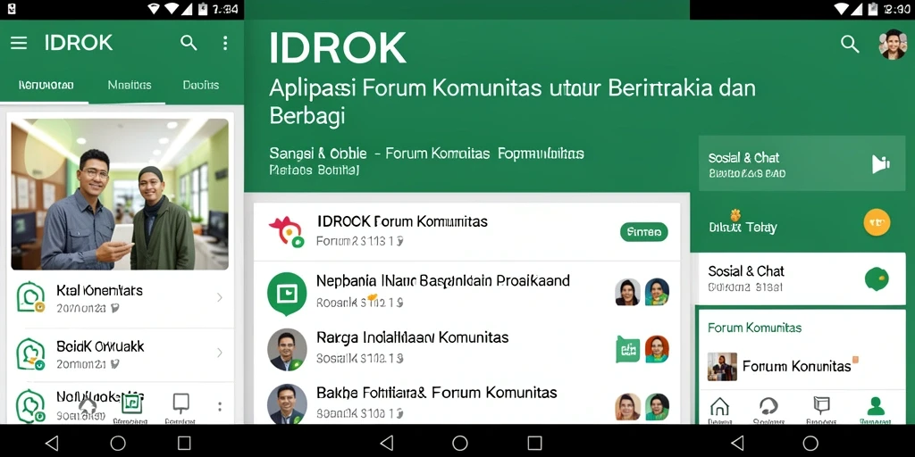 Tampilan antarmuka pengguna IDROK yang menarik dan interaktif.