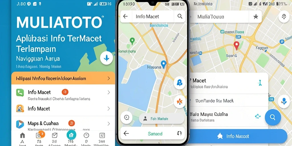Tampilan antarmuka MULIATOTO dengan informasi kemacetan yang jelas.