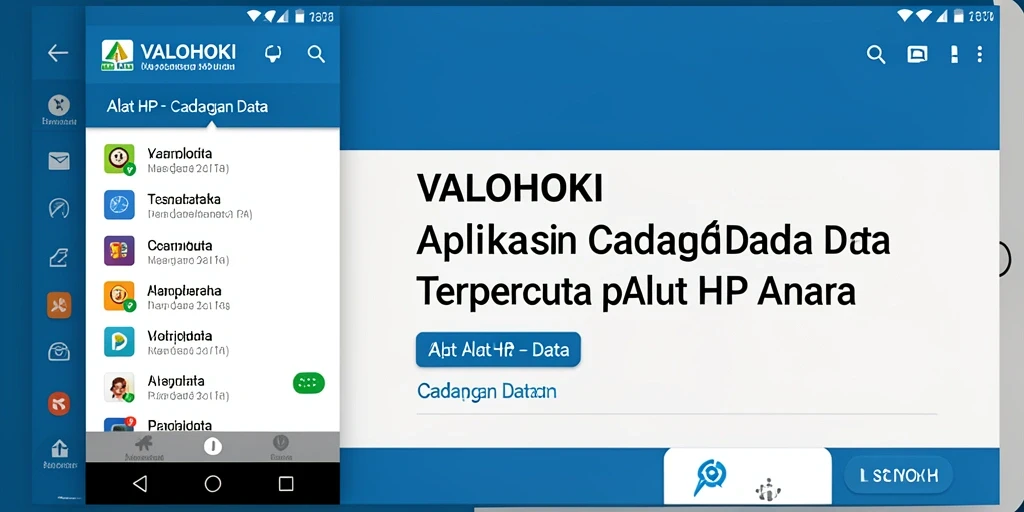 Tampilan antarmuka VALOHOKI yang sederhana dan fungsional.
